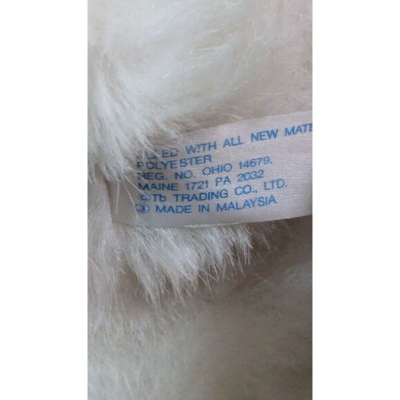 vintage Tb Trading co white Monkey gorilla plush stuffed animal toy 14"blue eyes - Picture 8 of 8